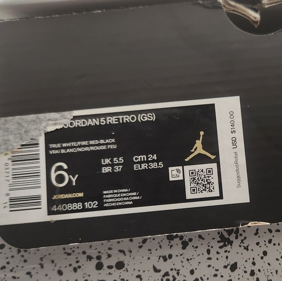 Boy"s Jordan 5 Retro (gs) Sneakers - Picture 5 of 7